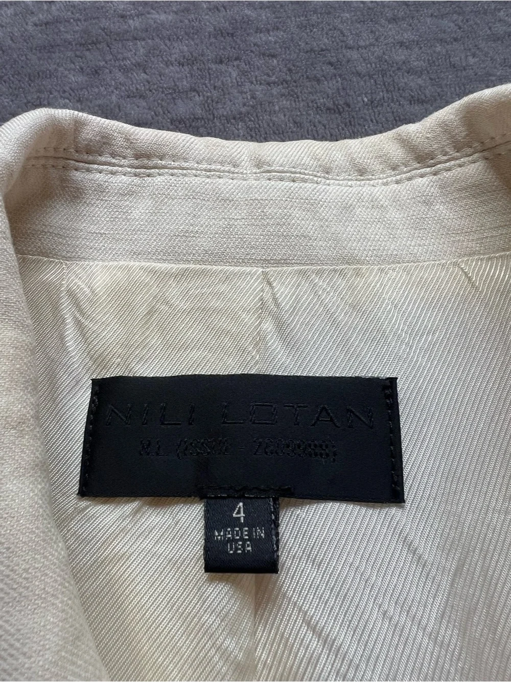 Nili Lotan Blazer Sz 4 Flawed